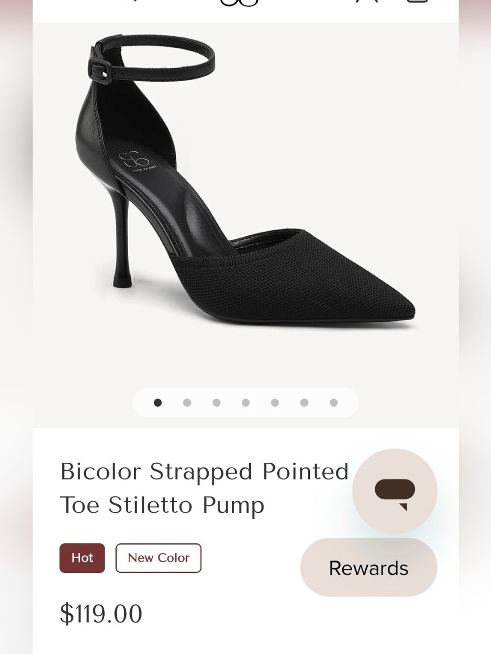Cosy Island Black Pointed Toe Ankle Strapped Stiletto Heels Women Size 7 - Picture 16 of 16